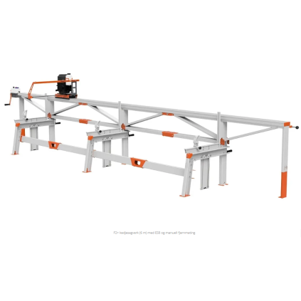 F2+ kedjesagverk (6 m) med ES8 og manuell fjernmating