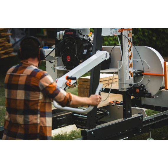 B1001 Båndsagbruk, Easy Set, med 12kW 230V elmotor
