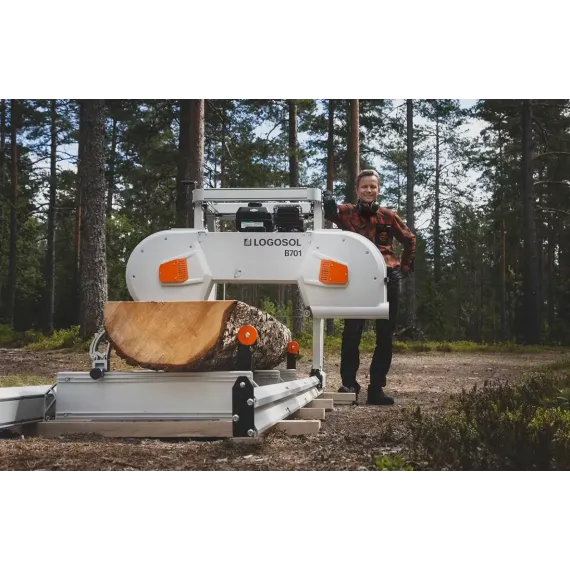 Logosol B701 Båndsagbruk med 13,5 hk bensinmotor (Briggs & Stratton)