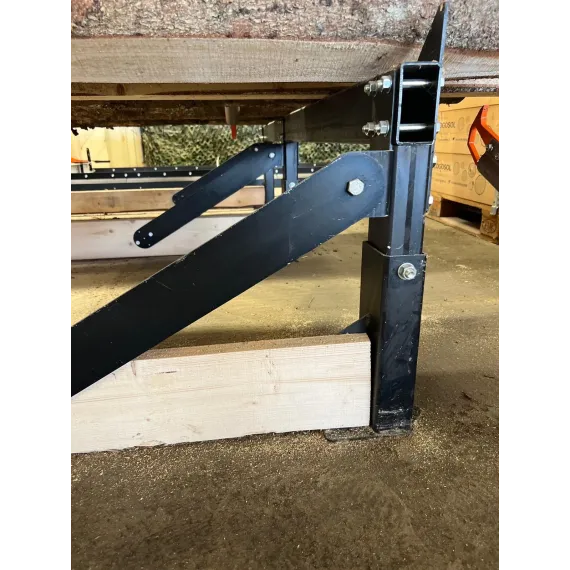 Stokkbord for kjedesagbruk og båndsagbruk