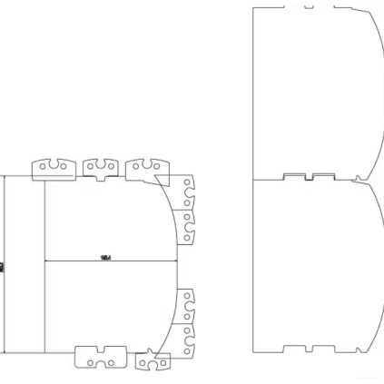 Tømmerstålsats, D-log 6-8", inkl. kiler