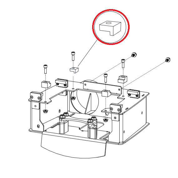 Styrning, horisontal Speed Saw M3